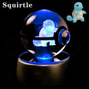 Luminária Pokébola 3D CristalLuz — A Esfera de Vidro que Acende com o Personagem Dentro