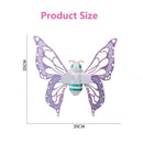 Electric Butterfly Wings Moving Elf Wing with Light Fairy Wings for Kids Birthday Christmas Cosplay Dress Up Angel Girls Toy