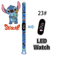Disney Digital Kids' Watches Anime Figures Stitch LED Luminous Watch Touch Waterproof Electronic Sports Watch Kids Birthday Gift