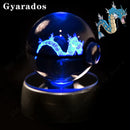 Luminária Pokébola 3D CristalLuz — A Esfera de Vidro que Acende com o Personagem Dentro