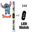 Disney Digital Kids' Watches Anime Figures Stitch LED Luminous Watch Touch Waterproof Electronic Sports Watch Kids Birthday Gift