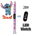 Disney Digital Kids' Watches Anime Figures Stitch LED Luminous Watch Touch Waterproof Electronic Sports Watch Kids Birthday Gift