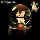 Luminária Pokébola 3D CristalLuz — A Esfera de Vidro que Acende com o Personagem Dentro