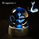 Luminária Pokébola 3D CristalLuz — A Esfera de Vidro que Acende com o Personagem Dentro