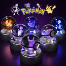 Luminária Pokébola 3D CristalLuz — A Esfera de Vidro que Acende com o Personagem Dentro