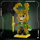 Micro Blocos Heróis HeroBrick — Bonecos Colecionáveis para Montar e Expor
