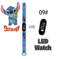 Disney Digital Kids' Watches Anime Figures Stitch LED Luminous Watch Touch Waterproof Electronic Sports Watch Kids Birthday Gift