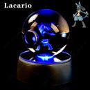 Luminária Pokébola 3D CristalLuz — A Esfera de Vidro que Acende com o Personagem Dentro