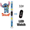 Disney Digital Kids' Watches Anime Figures Stitch LED Luminous Watch Touch Waterproof Electronic Sports Watch Kids Birthday Gift