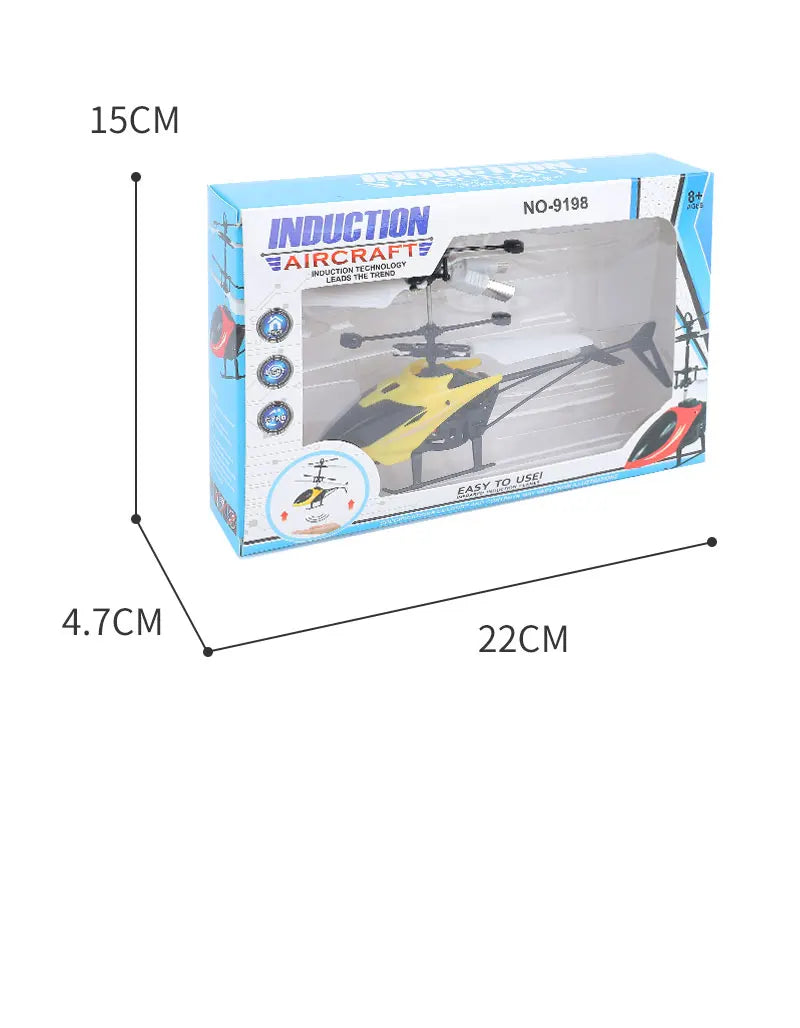 Rechargeable Mini RC Drone Remote Safe Fall-resistant RC Helicopters Drone Children Toys（No remote control battery）