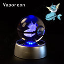Luminária Pokébola 3D CristalLuz — A Esfera de Vidro que Acende com o Personagem Dentro