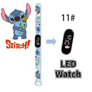 Disney Digital Kids' Watches Anime Figures Stitch LED Luminous Watch Touch Waterproof Electronic Sports Watch Kids Birthday Gift