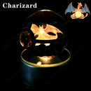 Luminária Pokébola 3D CristalLuz — A Esfera de Vidro que Acende com o Personagem Dentro