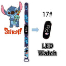 Disney Digital Kids' Watches Anime Figures Stitch LED Luminous Watch Touch Waterproof Electronic Sports Watch Kids Birthday Gift