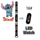 Disney Digital Kids' Watches Anime Figures Stitch LED Luminous Watch Touch Waterproof Electronic Sports Watch Kids Birthday Gift