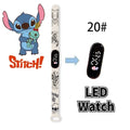 Disney Digital Kids' Watches Anime Figures Stitch LED Luminous Watch Touch Waterproof Electronic Sports Watch Kids Birthday Gift