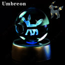Luminária Pokébola 3D CristalLuz — A Esfera de Vidro que Acende com o Personagem Dentro