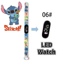 Disney Digital Kids' Watches Anime Figures Stitch LED Luminous Watch Touch Waterproof Electronic Sports Watch Kids Birthday Gift